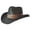 Black, variant on Cowboy Hats for Women Men Straw Wide with Shapeable Brim Cowboy Hat for Womens