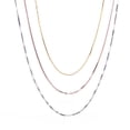 thumbnail image 4 of Elegant 0.8mm Super Thin Box Chain Italian Crafted Chain 16 18 Inch Jewelry, 4 of 8