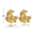 thumbnail image 7 of Opolski Vintage Women Irregular Ginkgo Leaf Dangle Stud Earrings Statement Jewelry Gift, 7 of 7