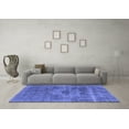thumbnail image 3 of Ahgly Company Indoor Rectangle Oriental Blue Industrial Area Rugs, 7' x 10', 3 of 4