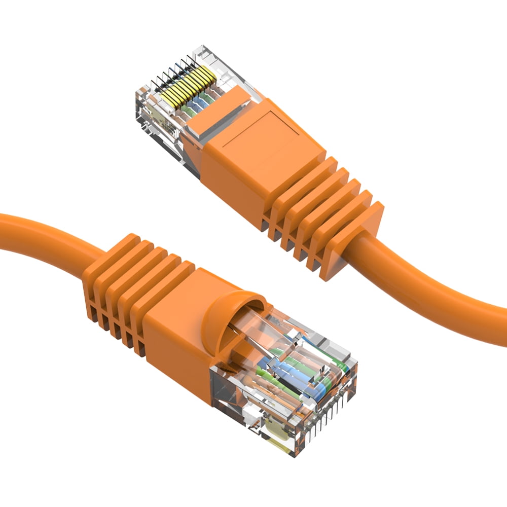 Cable Central LLC (Orange) Cat6 Cable 35 Ft (20 Pack) Cat6 Patch Cable, Cat6 Cable