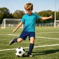 thumbnail image 6 of Nilvkv Toddler Girl Outfit, Girls Athletic Sets, Fast Dry Breathable Short Sleeve Jersey and Pocketed Shorts Set Training Blue 13-14 Years, 6 of 8