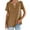 Camel, variant on Sherrylily Women V Neck T Shirts Casual Summer Tops Tees Loose Fit Tunics
