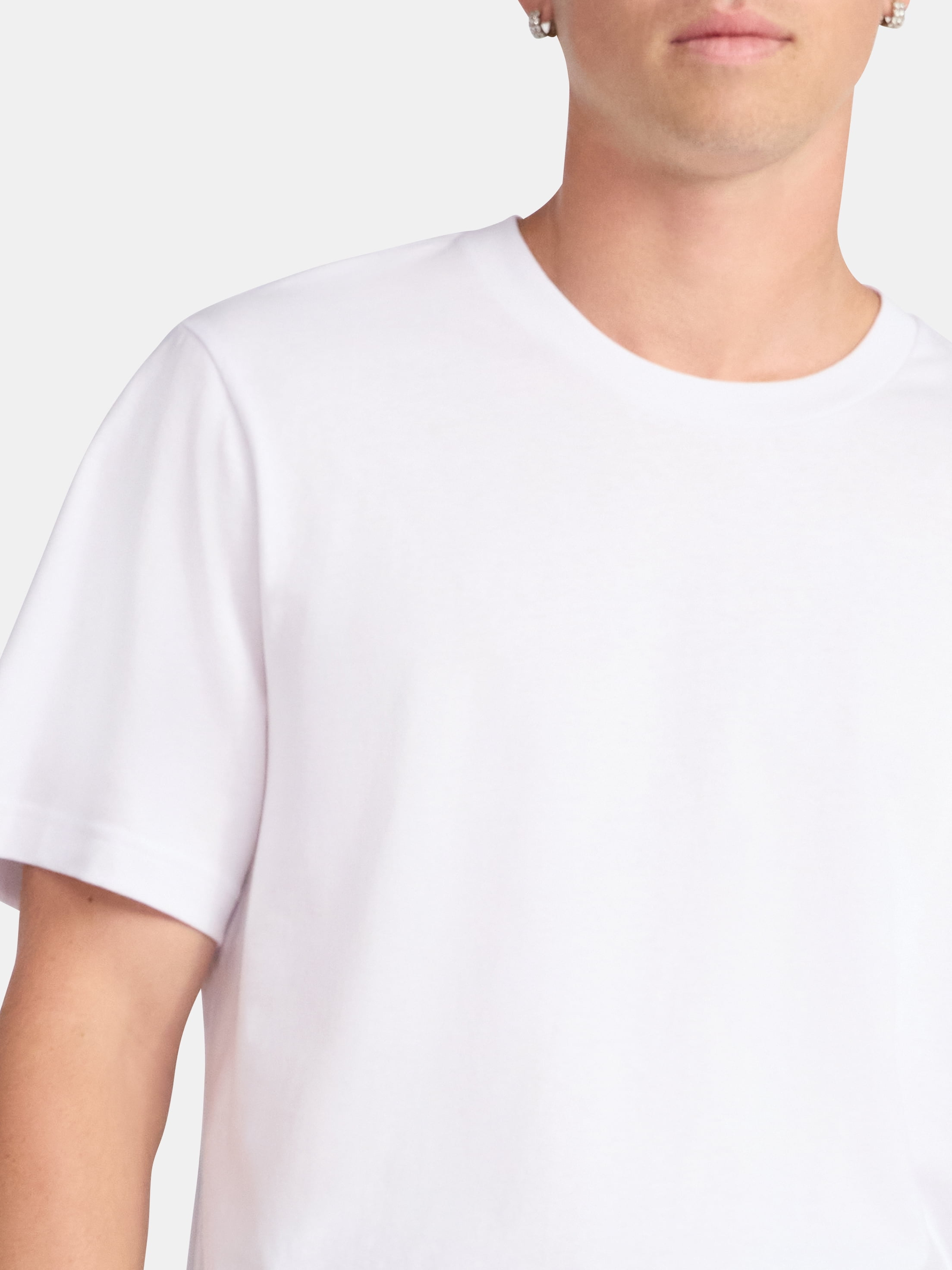 No Boundaries Standard Fit Cotton Tee with Short Sleeves, Men's and Big Men's XS-5XL