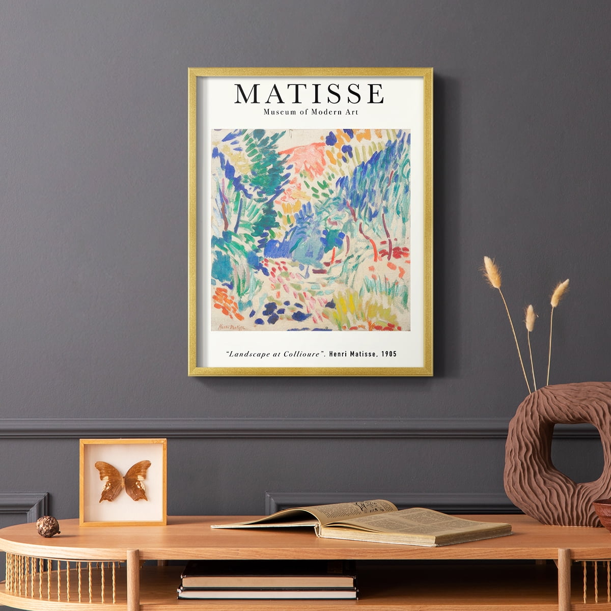 Matisse CLXXVI Framed Print in Gold Solid Wood 16 x 20 Framed Print