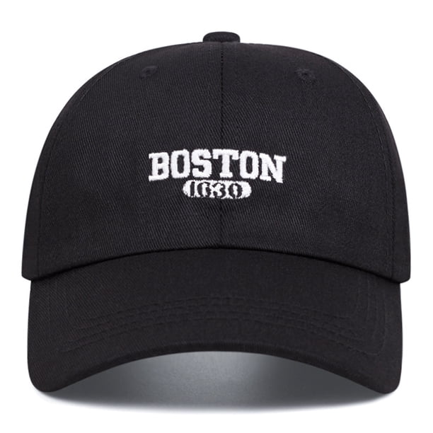 Gorra de béisbol de algodón liso ajustable, casual, BOSTON 1630