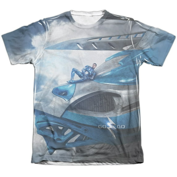 Power Rangers - Blue Zord Poster - Short Sleeve Shirt - Large