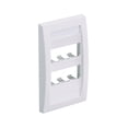 thumbnail image 2 of Panduit CFPE6WHY Single Gang V Faceplate 6 Mini-Com Module, White, 2 of 2