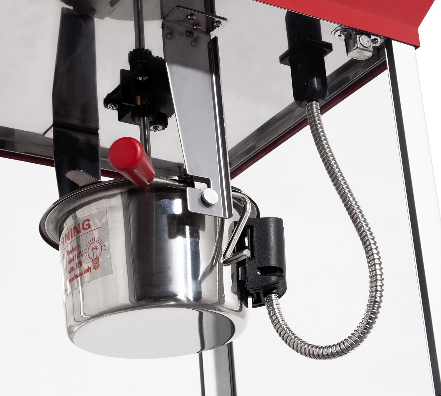 Popcorn  Machine with cart 4 oz - Red