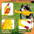 thumbnail image 5 of Pollo de goma grande, juguetes para perros que gritan, pollo de goma amarillo que chilla, juguetes de pollo que chirrían, juguetes para perros que hacen ruido de broma, 5 of 5