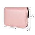 thumbnail image 6 of LQCrafK Leather Credit Card Holder Wallet RFID Blocking Secure Card Case Zipper, 6 of 6