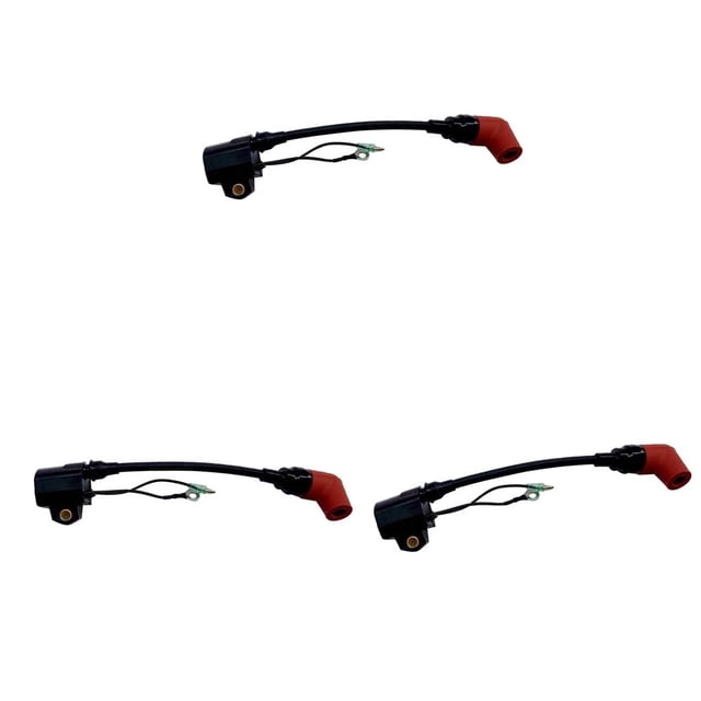 Paquete de 3 Cable de Encendido de Encendido de Bobina de Encendido para Fueraborda Yamaha de 2 Tiempos 110hp-225hp, Negro Macarena Bobina de encendido fueraborda