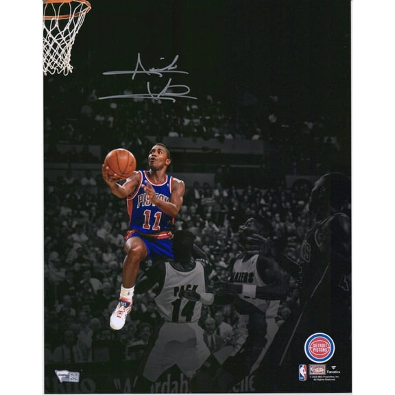Isiah Thomas Detroit Pistons Autographed 11" x 14" Spotlight Photograph - Fanatics Authentic Certified