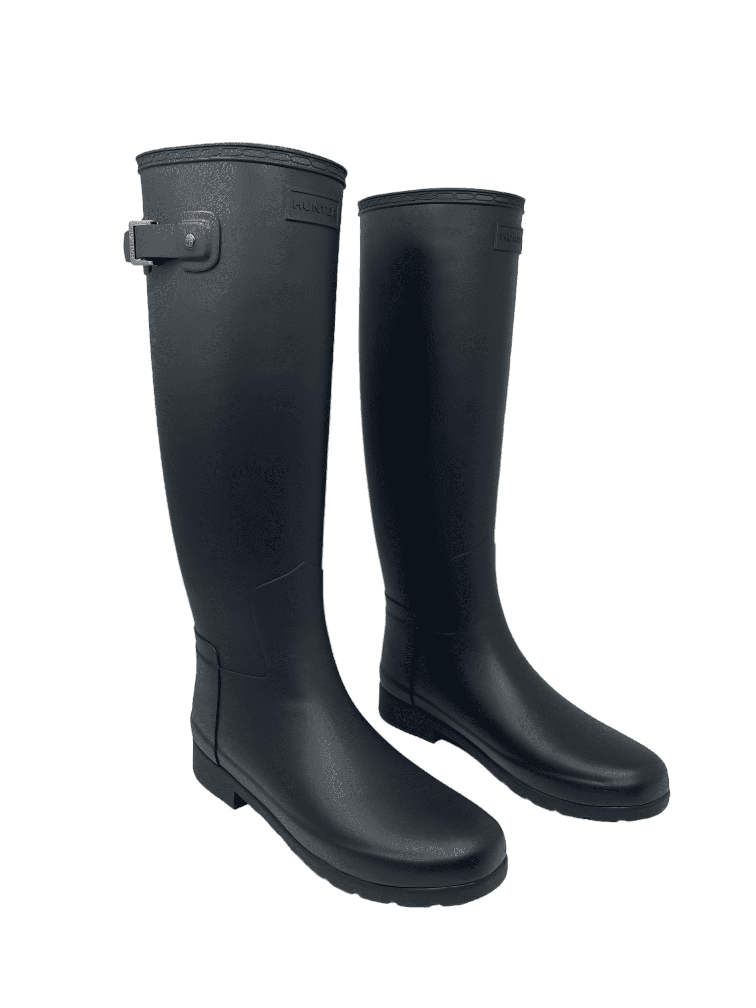 靴 HUNTER ORIGINAL REFINED TALL BOOTS Hunter Women's Original Refined Tall Rubber Rain Boots, Stylish