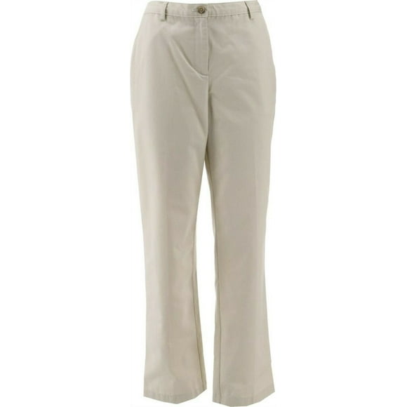Womens Twill Pants Elastic Waist