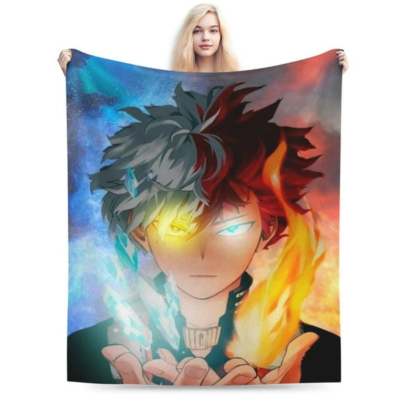 My Hero Academia Bed Blanket Air Conditioner Quilt Ultra Soft Flannel Blanket All Season Fuzzy Blanket Reversible Fluffy Plush Blanket 40"X30"