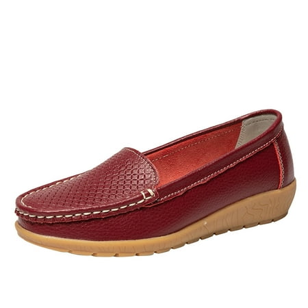 

Solid color Slope heel Single shoes for Women Solid Casual Single Women s Slip On Wedges Color Shoes Shoes Shoes Shoes Women s Casual Shoes Wine