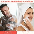 thumbnail image 6 of Zomchi 3 Pack Exfoliating Washcloths, Dual-Sided Soft & Scrub Bath Cloths for Face & Body (Smoke), 6 of 7