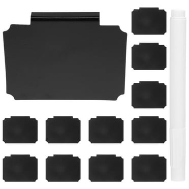 12 Pcs Basket Labels Tool Box Labels Price Tag Label Clips Pantry Labels Clip On Labels for Storage Bins