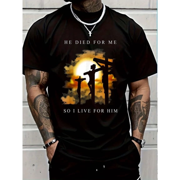 100% Cotton Christian Bible Verse - Jesus Died For Me T-Shirt Women's Men Graphic Tee