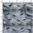 thumbnail image 2 of Soimoi Blue Rayon Fabric Crow Bird Printed Fabric 1 Yard 42 Inch Wide, 2 of 6