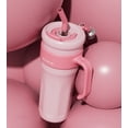 thumbnail image 1 of 40oz Insulated Tumbler with Handle and Straw - Leak Proof Stainless Steel Water Bottle for Coffee & Cold Drinks, 1 of 8