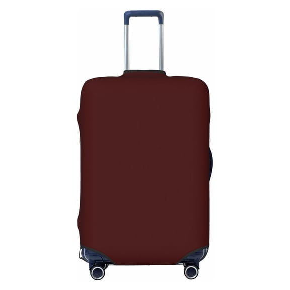 Elastic Suitcase Cover For Luggage Stretchy Travel Suitcase Protector With Top Handle Hole And Side Zipper Access Business Trip Vacation Small Burgundy