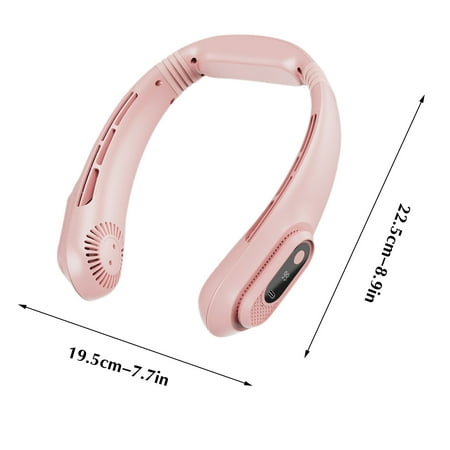 

Refrigerating USB Charging Leafless Neck Hanging Small Fan Super Silent Small Portable Portable Lazy Person Neck Hanging Fan