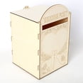 thumbnail image 2 of Wedding Card Box Creative Romantic Wooden Wedding Post Box Wedding Gift Card Box, 2 of 8