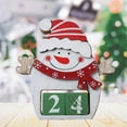 thumbnail image 3 of Adornos de calendario tridimensionales Calendario navideño creativo para mesa Monigote de nieve, 3 of 8