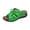 Green, variant on Women Summer Wide Width Wedge Slides Leather Platform Heels Fashion Bow Tie Decor Open Toe Sandals Walking Slippers Slip on Shoes Black Size 6.5