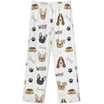 thumbnail image 5 of Top-kevin Pajama Sets for Womens Cute Dog Bone Loose Button Down Long Sleeve Shirts And Pants Set, 5 of 12