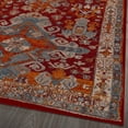 thumbnail image 4 of Luxe Weavers Moroccan Floral Red 8x10 Area Rug, Stain-Resistant Carpet, 4 of 6