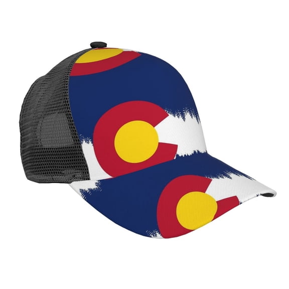Colorado Snow Mountain Snapback Trucker Hats Baseball Caps Adjustable Mesh Back Ball Caps For Men Women