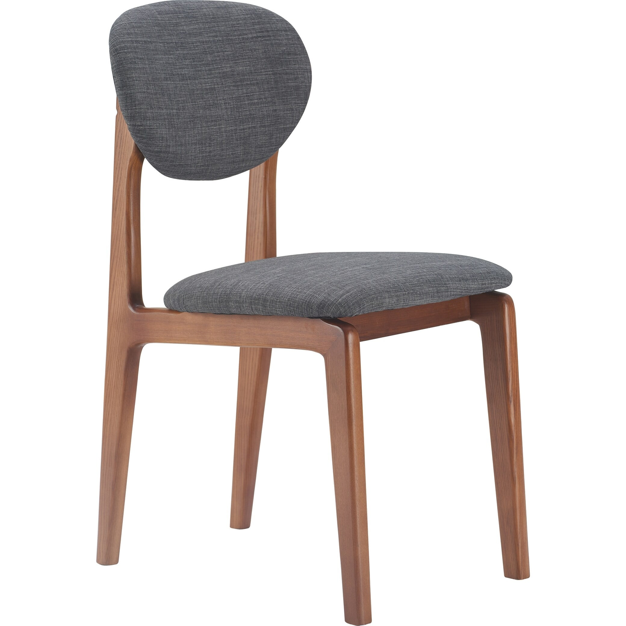 Elle Decor Coralie Dining Chair Set of 2 Charcoal