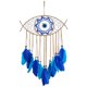thumbnail image 2 of Decoración colgante de pared hecha , decoración de pared , buena para Festival, coche, Navidad, adornos Azul perfecl Atrapasueños del mal de ojo, 2 of 8