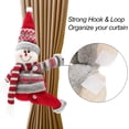 thumbnail image 3 of 2 piezas de hebillas de cortina navideñas, adornos navideños para ventanas, ganchos de cortina con dibujos animados para sala de estar, dormitorio, decoración del hogar (estilo muñeco de nieve), 3 of 5