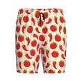 thumbnail image 4 of Wukai Tomatoes And Chili Men’s Short Pajama Pants With Pockets Soft Sleep Pj Shorts for Men-4X-Large, 4 of 6