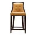 thumbnail image 2 of Manhattan Comfort Fifth 26" Faux Leather Counter Stool in Camel Brown/Walnut, 2 of 5