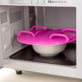 thumbnail image 4 of Dvruxg Versatile Microwave Heating Rack Tray, Durable & Efficient, Space-Saving Design, Non-Stick Easy-Clean Surface, Heat Resistant (-20 to 120°C), Green/Blue, 23.5cm Diameter, 4 of 5