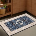 thumbnail image 5 of Haperlare Area Rug Boho Distressed Area Rug Vintage Floral Rug Throw Carpet Non-Slip Washable Rug, 2' x 3' Navy Blue, 5 of 5