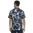 thumbnail image 2 of Tooniforms Men Scrubs Top, V-Neck, Plus Size, TF730, 5XL, Night Life, 2 of 7