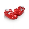 thumbnail image 3 of Lavaport Newborn Baby Girls Bowknot Shoes PU Leather Buckle First Walkers, 3 of 5