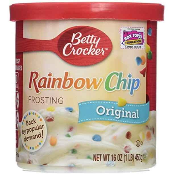 Betty Crocker, Rich & Creamy Frosting, Rainbow Chip, 16Oz Tub (Pack Of