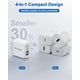 thumbnail image 5 of Bloque de carga USB C Kuewtya de 40 W, paquete de 2, 4 puertos tipo C, blanco, 5 of 7