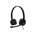 thumbnail image 1 of Logitech H151 Stereo Headset with Noise-Cancelling Mic - Headset - on-ear - wired - black, 1 of 9