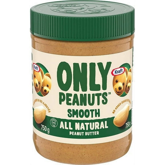 Kraft All Natural Smooth Peanut Butter 750g/26.5 oz