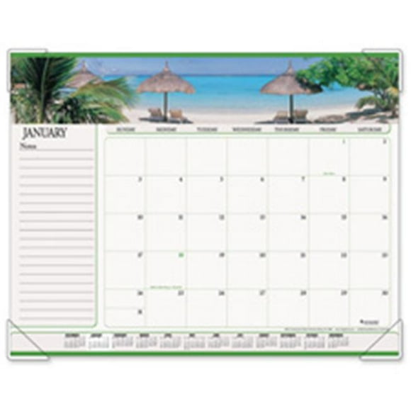 At-A-Glance Monthly Desk Calendar- Seascape Panoramic- 22in.x17in.