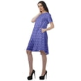 thumbnail image 5 of Moomaya Printed Loose A-Line Dress With Pockets Short Sleeve Dresses Women, 5 of 6