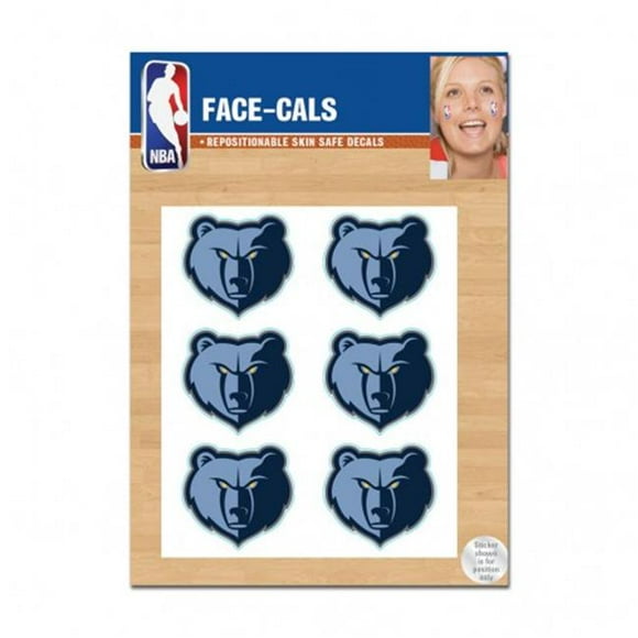 Wincraft 1493472960 NBA Memphis Grizzlies Tattoo Face Cals